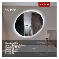 Espejo Led Tactil Coliseo - Stone